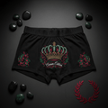 TITAN Women's Cozy Boxer Shorts Crown Edition Crimson Emerald