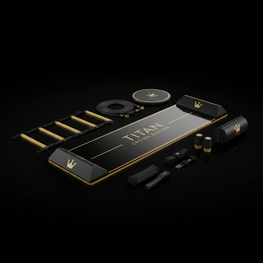 TITAN All-In-One Inline Skater's Speed & Agility Home Gym Kit — Crown Edition