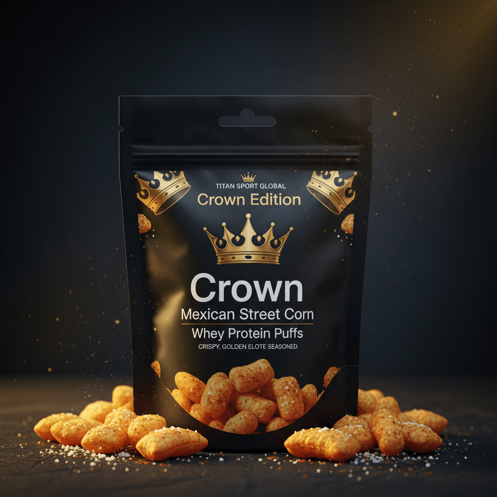 Crown Mexican Street Corn Whey Protein Puffs - TITAN SPORT GLOBAL