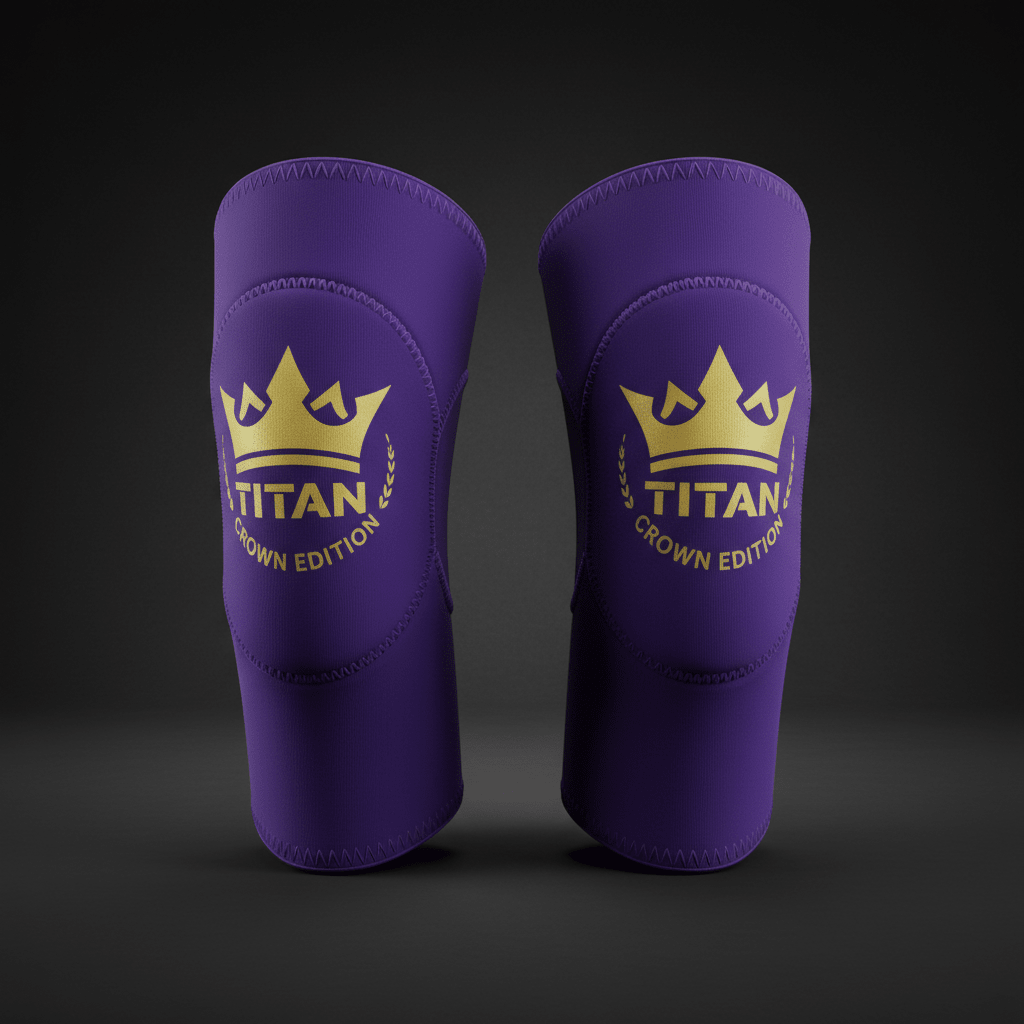 TITAN Knee Sleeves - 7mm Neoprene Compression Support Pair