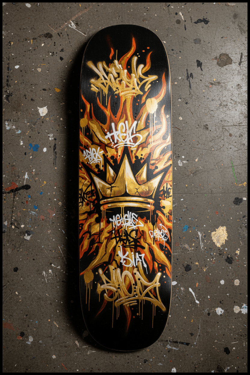 TITAN Crown Edition Street Fire Skateboard Deck