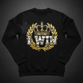 TITAN I Win Thermal Long Sleeve Victory Crown obsidian black chrome gold laurel warrior streetwear