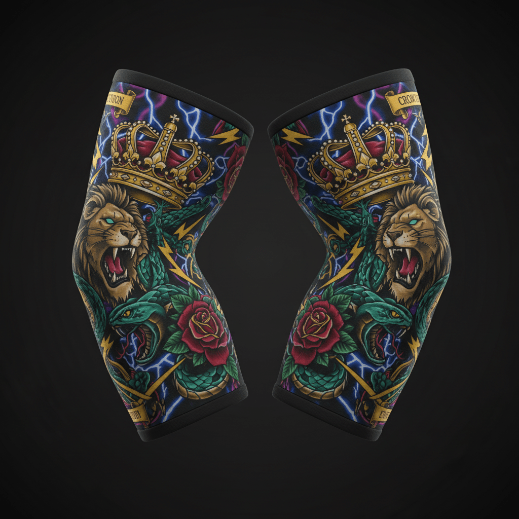 TITAN Elbow Sleeves - 5mm Compression Support Crown Edition