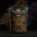 TITAN Organic Medjool Dates — Premium Whole, Crown Edition tattoo-style artwork