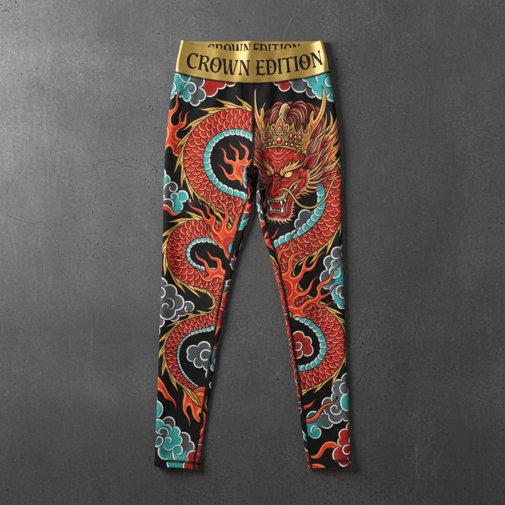 TITAN Women's Crimson Dragon Empress Leggings — Long Qing Edition