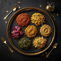 TITAN Ethiopian Vegetarian Beyaynetu Platter Lunch