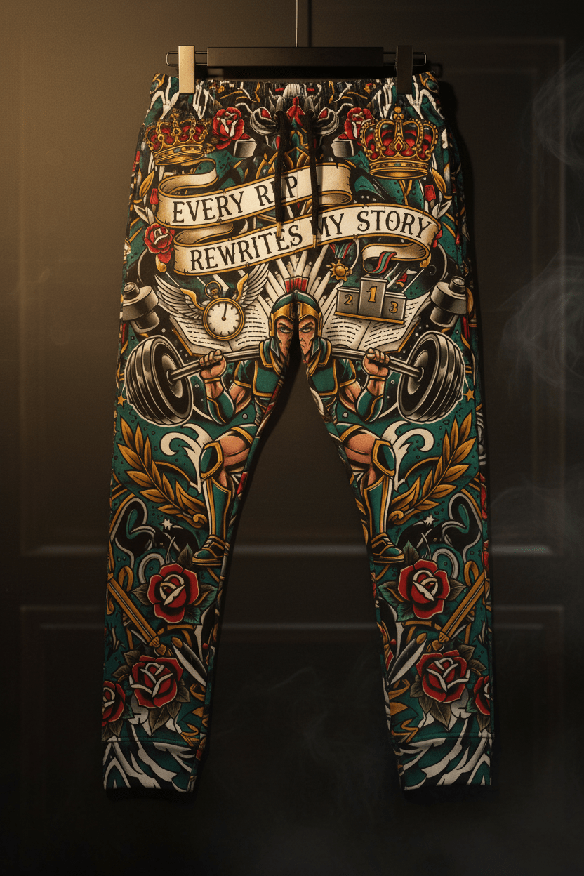 TITAN Every Rep Rewrites My Story Joggers - Wall Hang