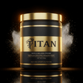 TITAN Creatine Monohydrate - Black & Gold Pure Micronized Powder