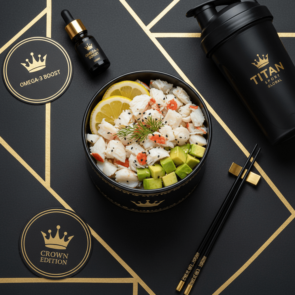 TITAN High-Protein Crab & Avocado Crown Snack Cup