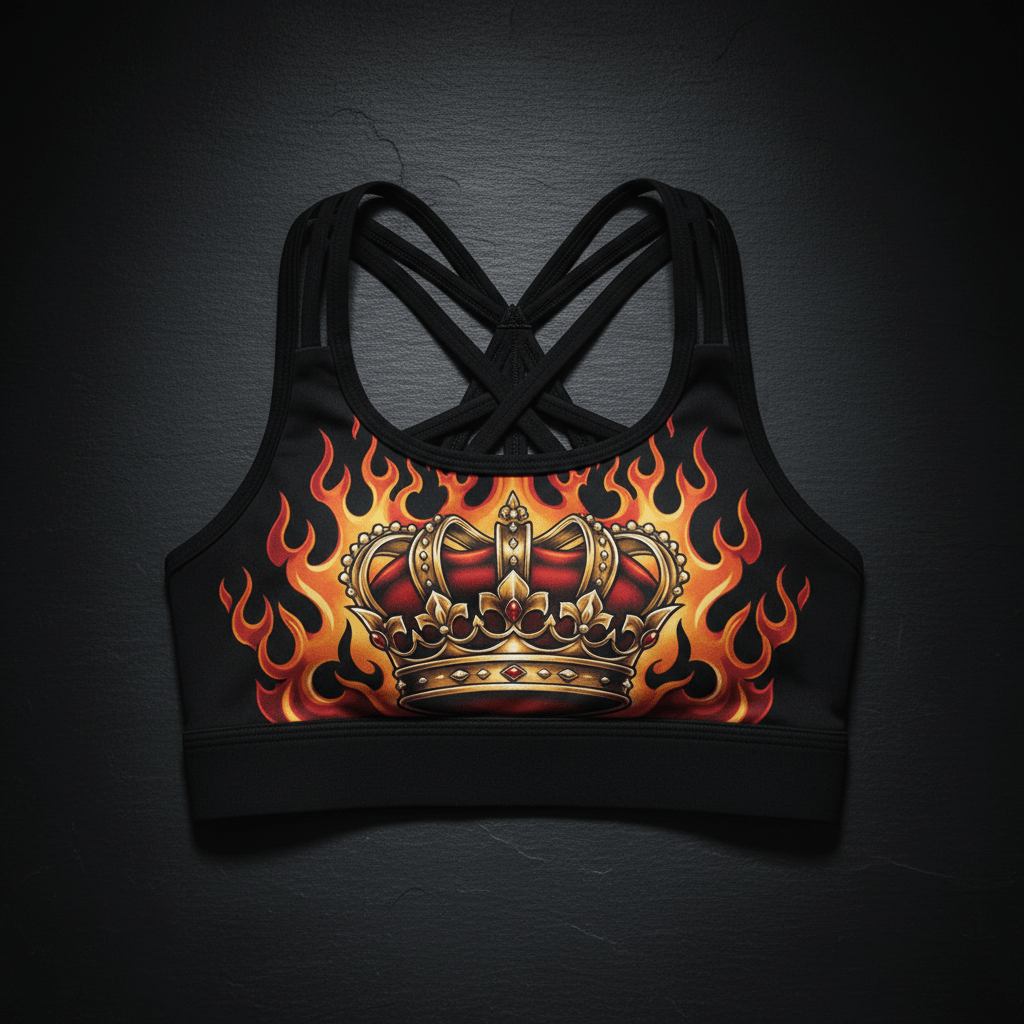 TITAN Crown Edition Women's Sports Bra — Inferno Queen