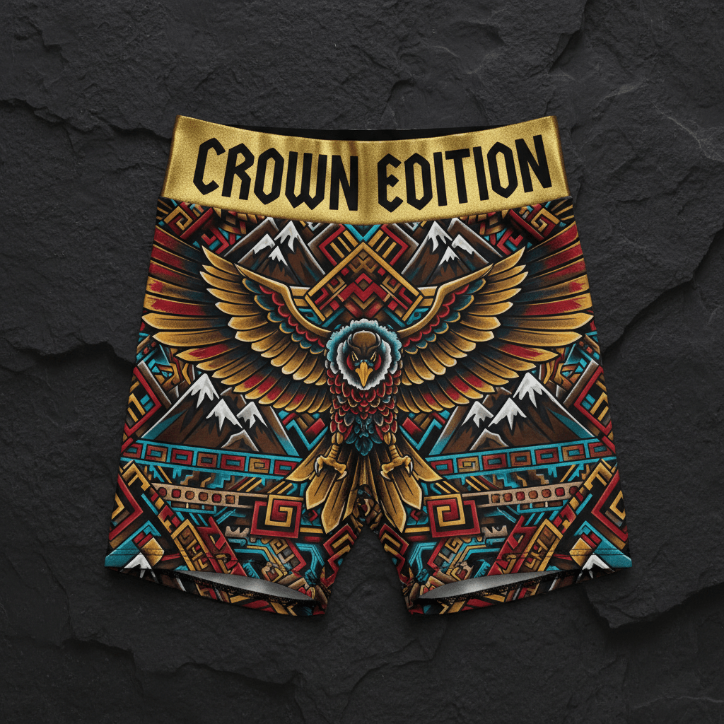 TITAN Crown Edition Tattoo Art Andean Condor Biker Shorts Women's Athletic Bottoms