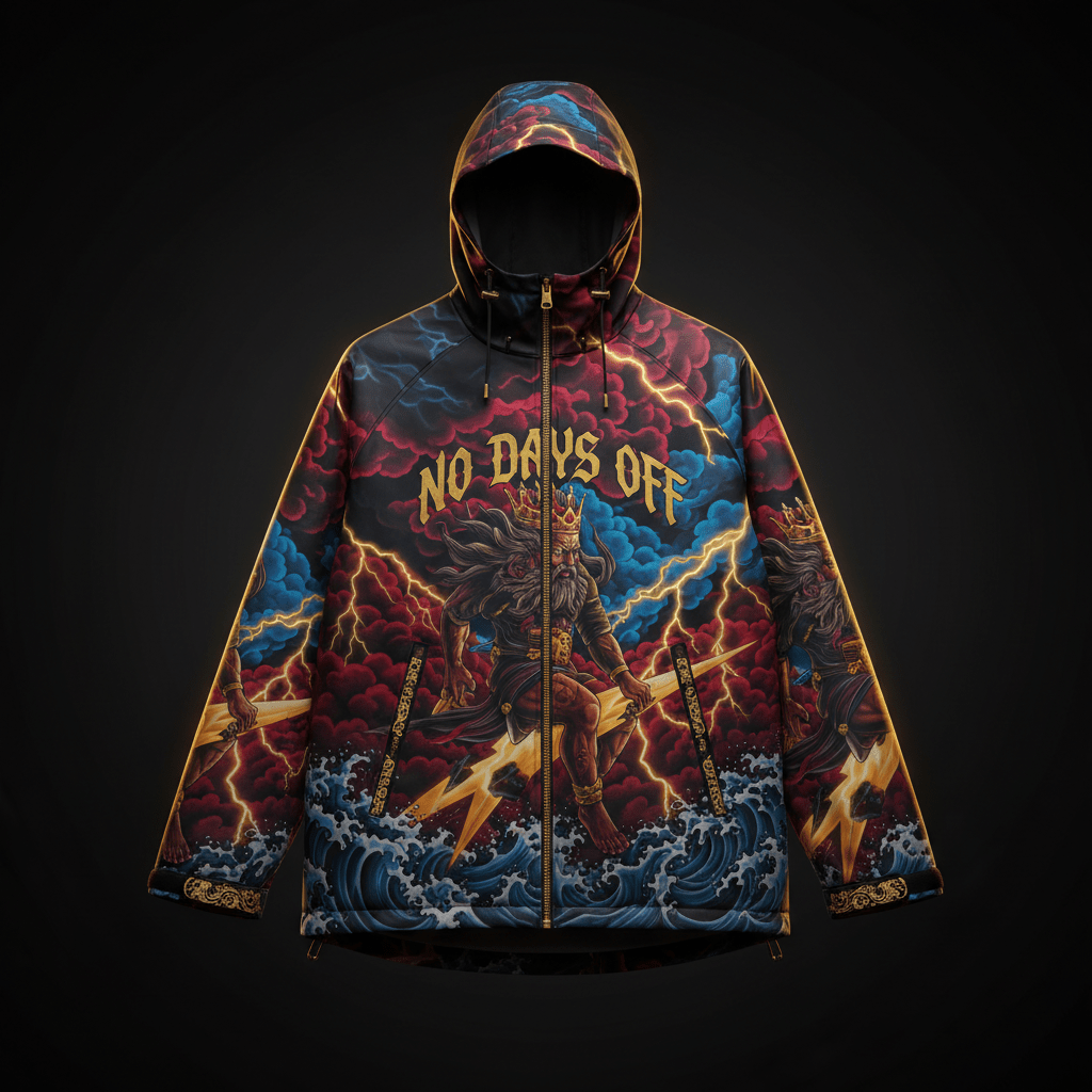 TITAN Unisex Rain Jacket - Storm King Crown Edition Design