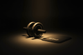 TITAN Pro Ab Wheel Roller — Clean Black & Gold Logo Design