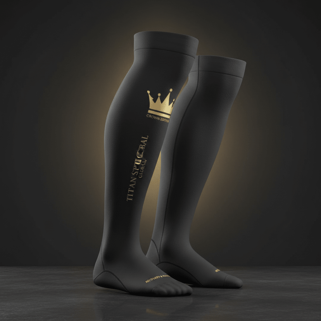 TITAN Crown Compression Calf Sleeves Race & Recovery