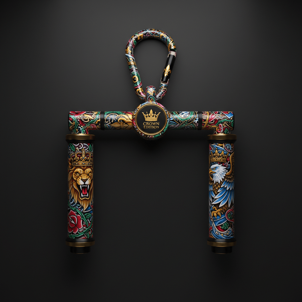 TITAN Crown Edition V-Bar Cable Attachment — Crown Edition matte black and gold