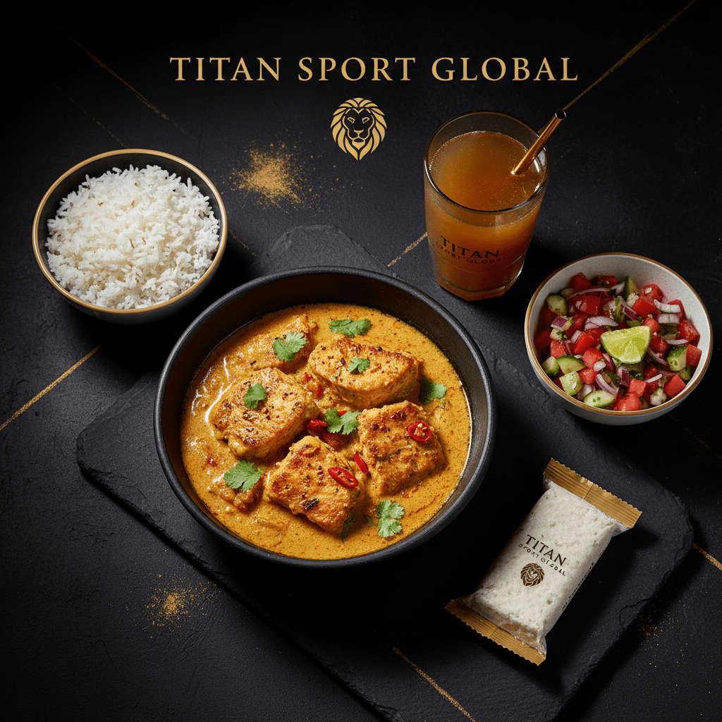 TITAN Crown Tanzanian Coconut Fish Curry high-protein weekly monthly meal plan bundle