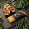 TITAN Vegan Protein Bar Passion Fruit Crown Edition — 20g protein premium product shot