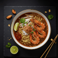 TITAN Singaporean Prawn Noodle Seafood Muscle Dinner Bowl