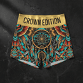TITAN Crown Edition Tattoo Art Thunderbird Shorts Women's Athletic Bottoms