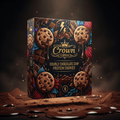 TITAN Protein Cookie Double Chocolate Chip — Crown Edition bold tattoo-style artwork