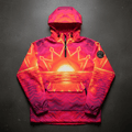 TITAN Men's Neon Sunset Crown Anorak — Golden Hour SWAG Edition
