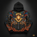 No Weapon Formed Men's Hoodie — TITAN Crown Edition tattoo artwork