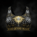 TITAN Women's Sports Bra Blessed Beyond Measure Crown Edition flat lay