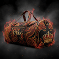 TITAN Elite Duffel Bag Black & Gold — Dragon & Phoenix Edition