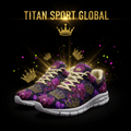 TITAN SPORT GLOBAL women's running shoes with midnight orchid crown pattern