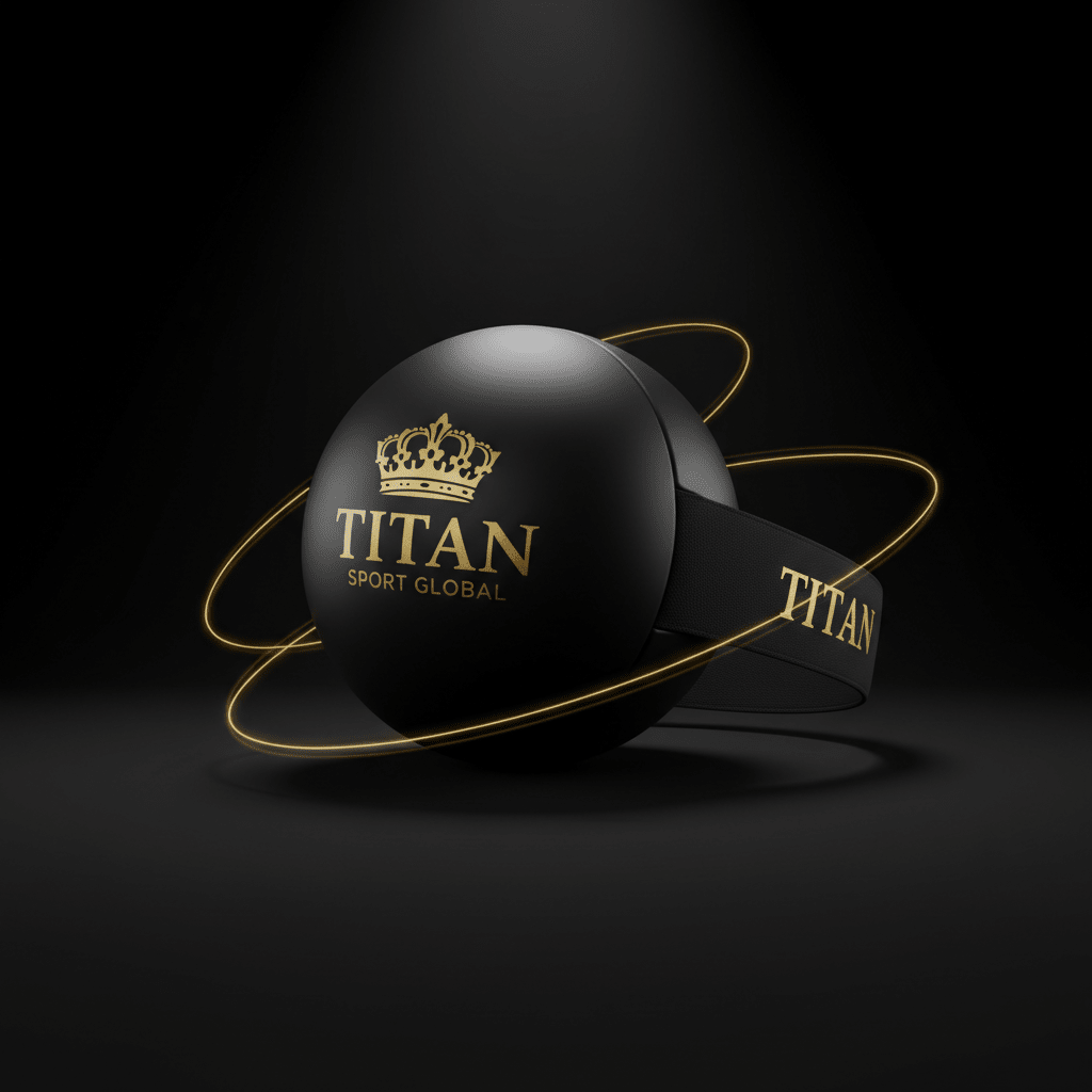 TITAN Boxing Reflex Ball Crown Edition — matte black with gold crown logo