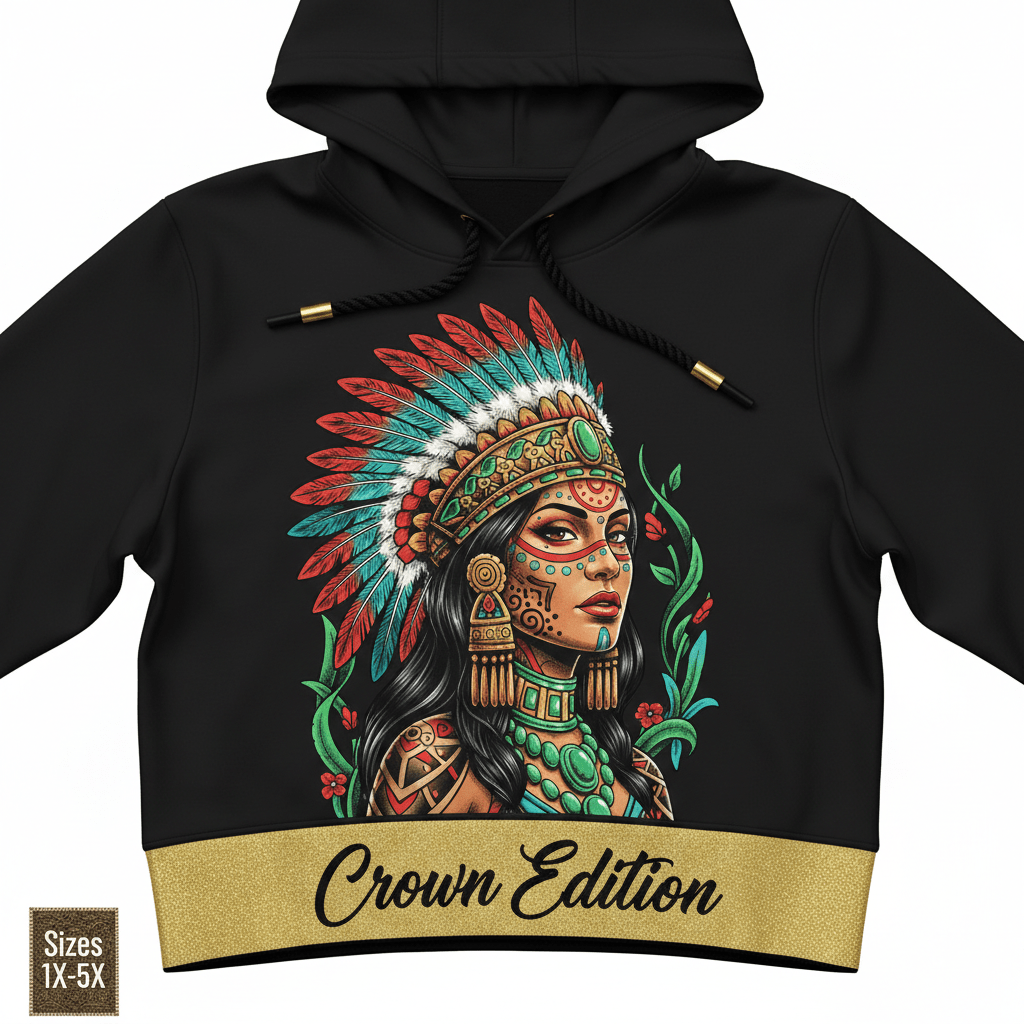 TITAN Plus Women's Aztec Jade Warrior Hoodie — Inclusive Crown Edition