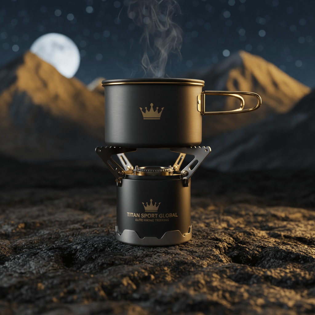 TITAN Summit Titanium Camp Stove Set Crown Edition