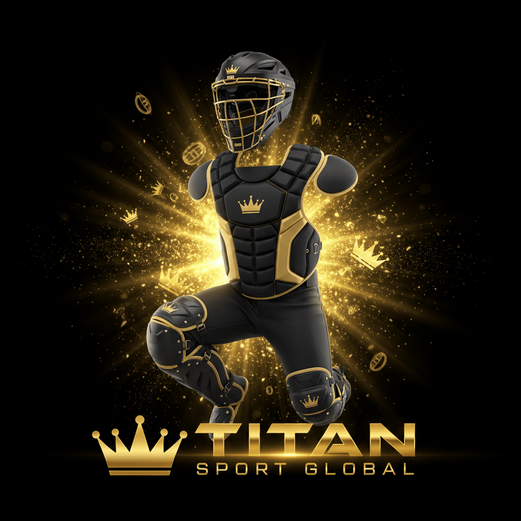 TITAN SPORT GLOBAL pro baseball catcher's gear set 3-piece crown edition