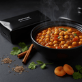 TITAN Organic High-Protein Chickpea Stew — Moroccan Spice, premium product photography