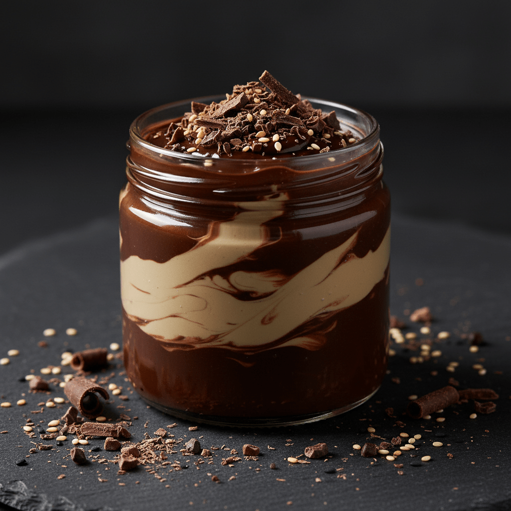 TITAN Tahini Spread – Dark Chocolate, premium product photography
