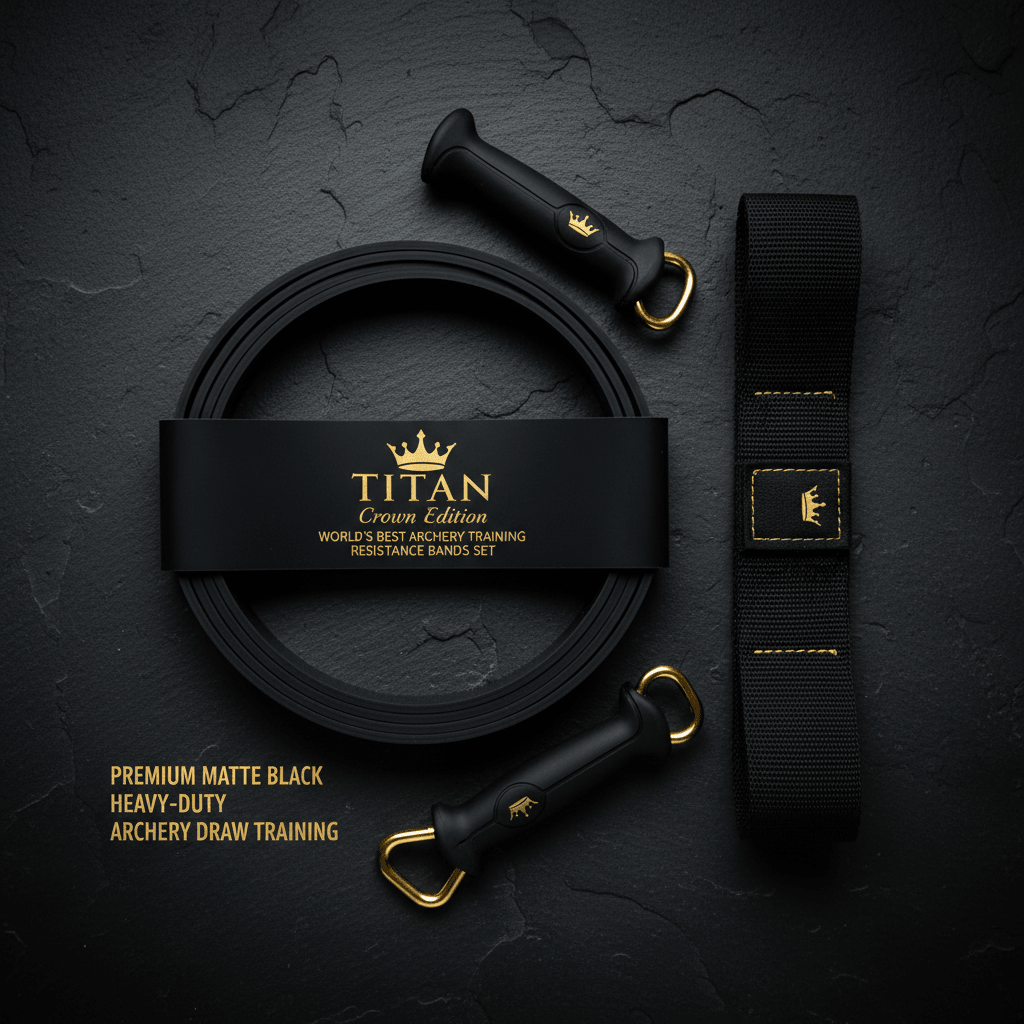 TITAN Crown Edition World's Best Archery Draw Training Resistance Band Set