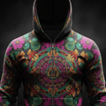 TITAN Aztec Xochitl Zip-Up Hoodie — Flower Crown Edition