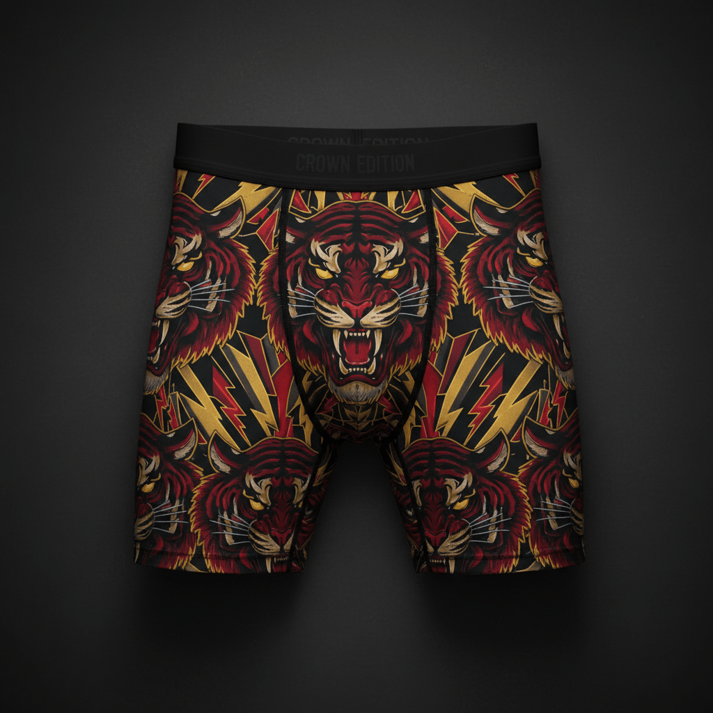 TITAN Men's Compression Shorts Tiger King Crown Edition