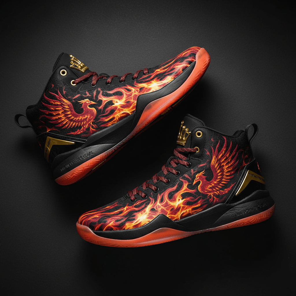 TITAN Men's Phoenix Crown Basketball Shoes flat lay