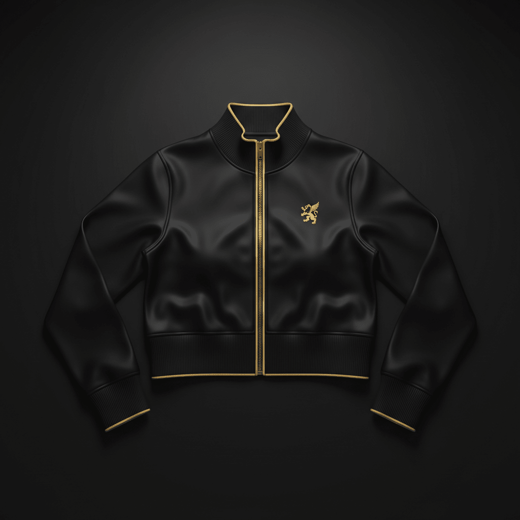 Midnight Royale Zip-Up Crop Top — Women's Warrior Drop