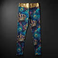 Peacock Crown Leggings — TITAN Crown Edition