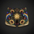 Radiant In His Light Women's Shorts — TITAN Crown Edition tattoo artwork