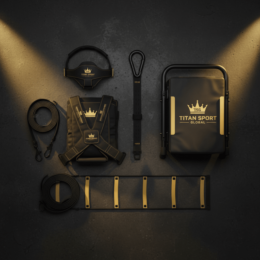 TITAN All-In-One American Football Player's Home Gym Kit Crown Edition