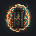 TITAN Turkey Tail Mushroom 1000mg supplement bottle