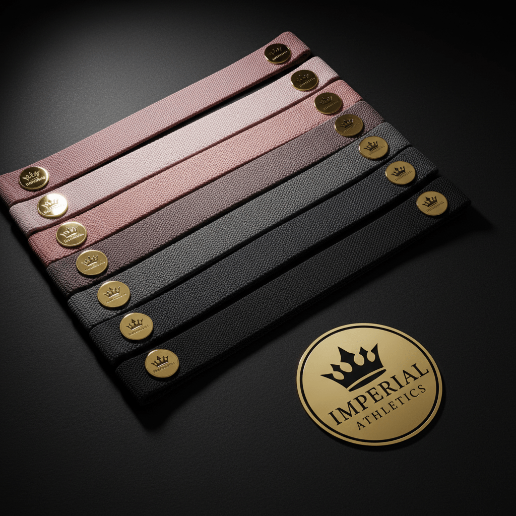 TITAN Premium Resistance Bands Set Crown SWAG Edition 5 levels flat lay