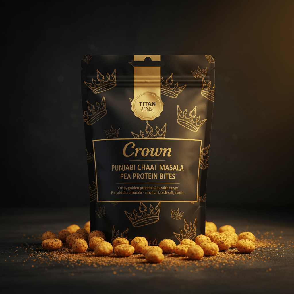 Crown Punjabi Chaat Masala Pea Protein Bites - TITAN SPORT GLOBAL