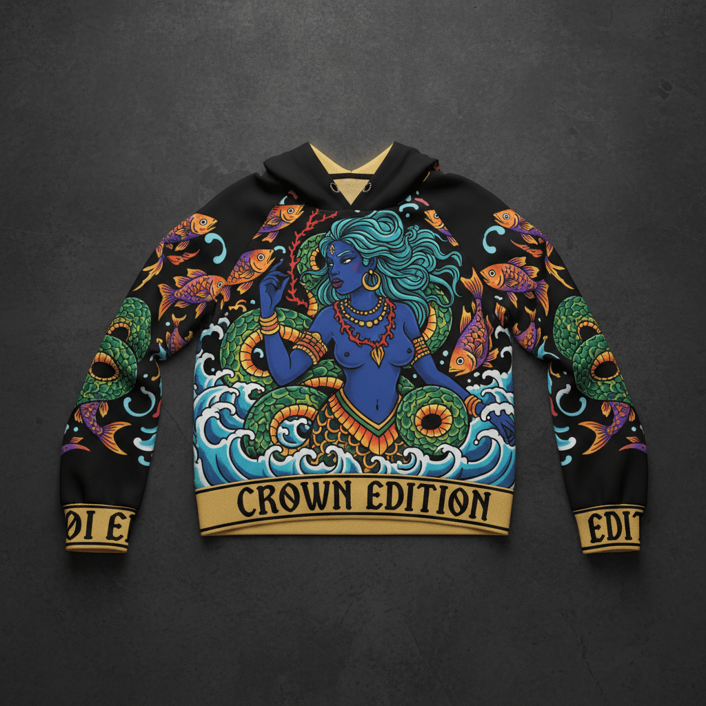 TITAN Women's Mami Wata Ocean Spirit Hoodie — Nzambi Edition