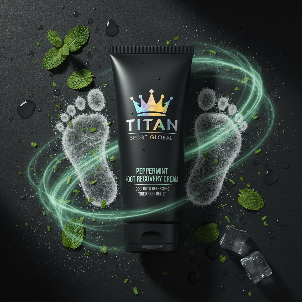 TITAN Cooling Peppermint Foot Recovery Cream Crown Edition