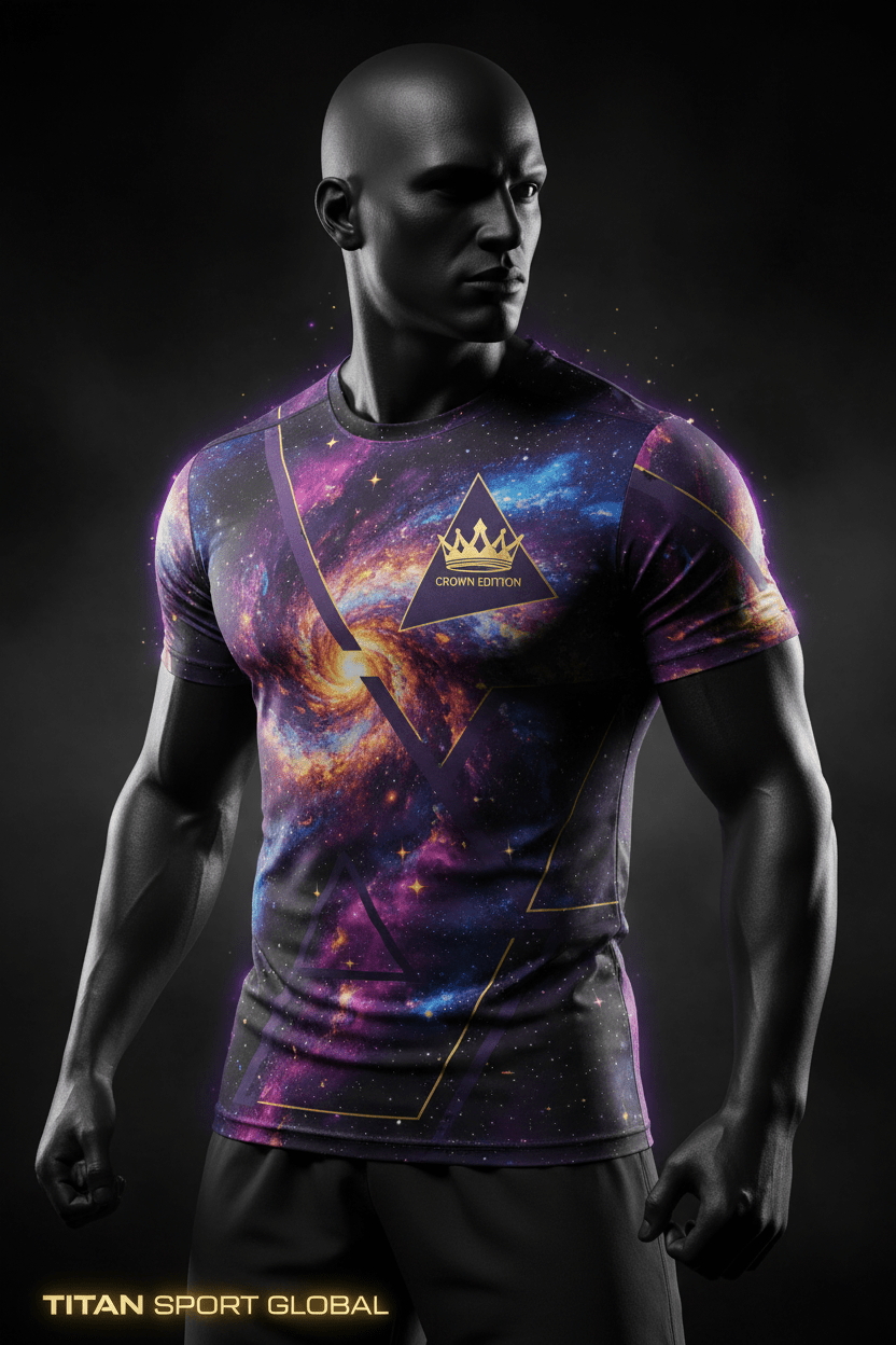 TITAN Men's Cosmic Nebula Training Tee Galaxy Edition