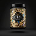 TITAN Vegan Meal Replacement Shake — Vanilla, Crown Edition tattoo-style artwork